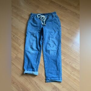 J. Crew Light Blue Drawstring Jogger Jeans